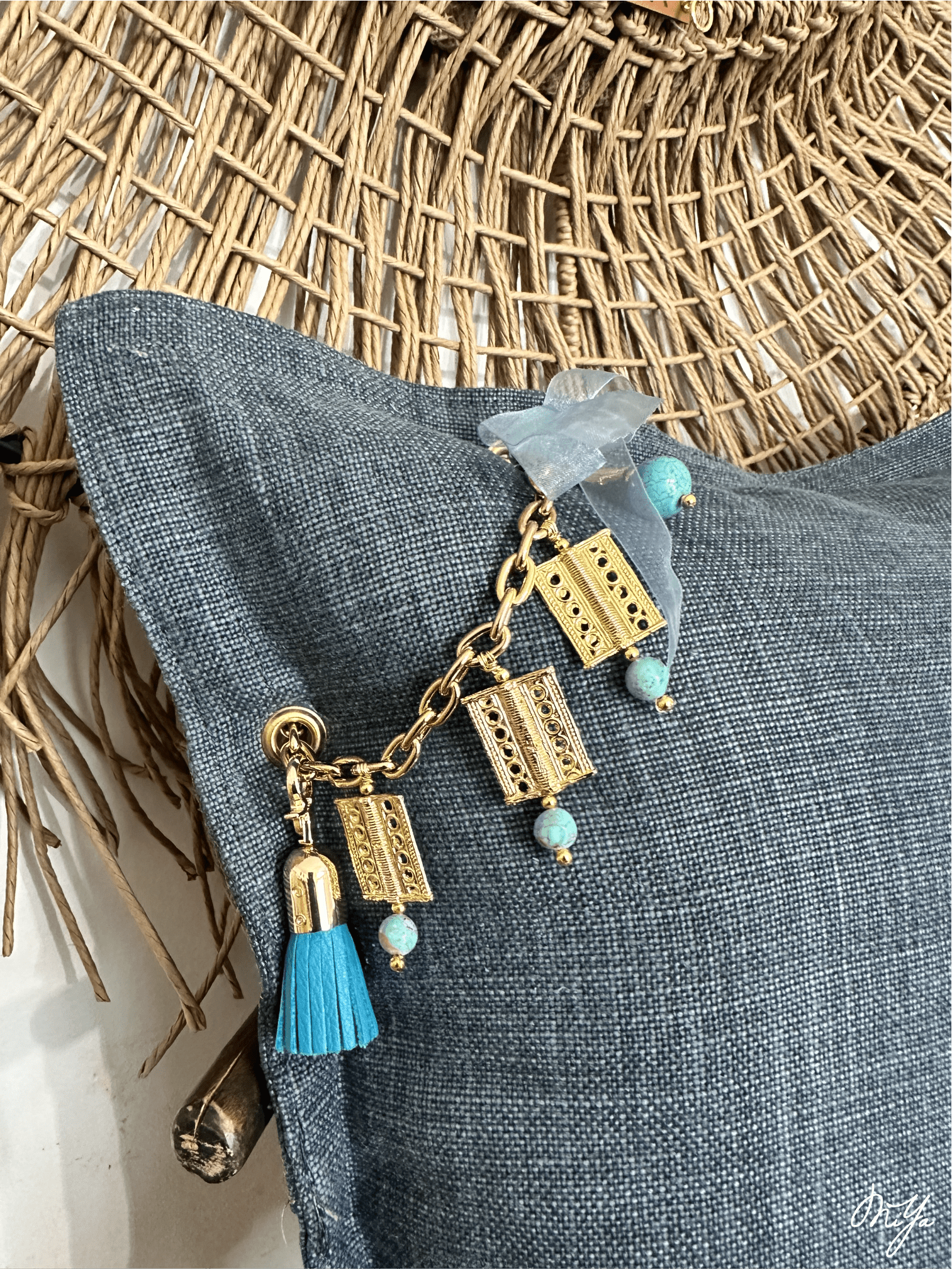 Coussin SIERRA | Les Bleus - MIYA’s Boutiques