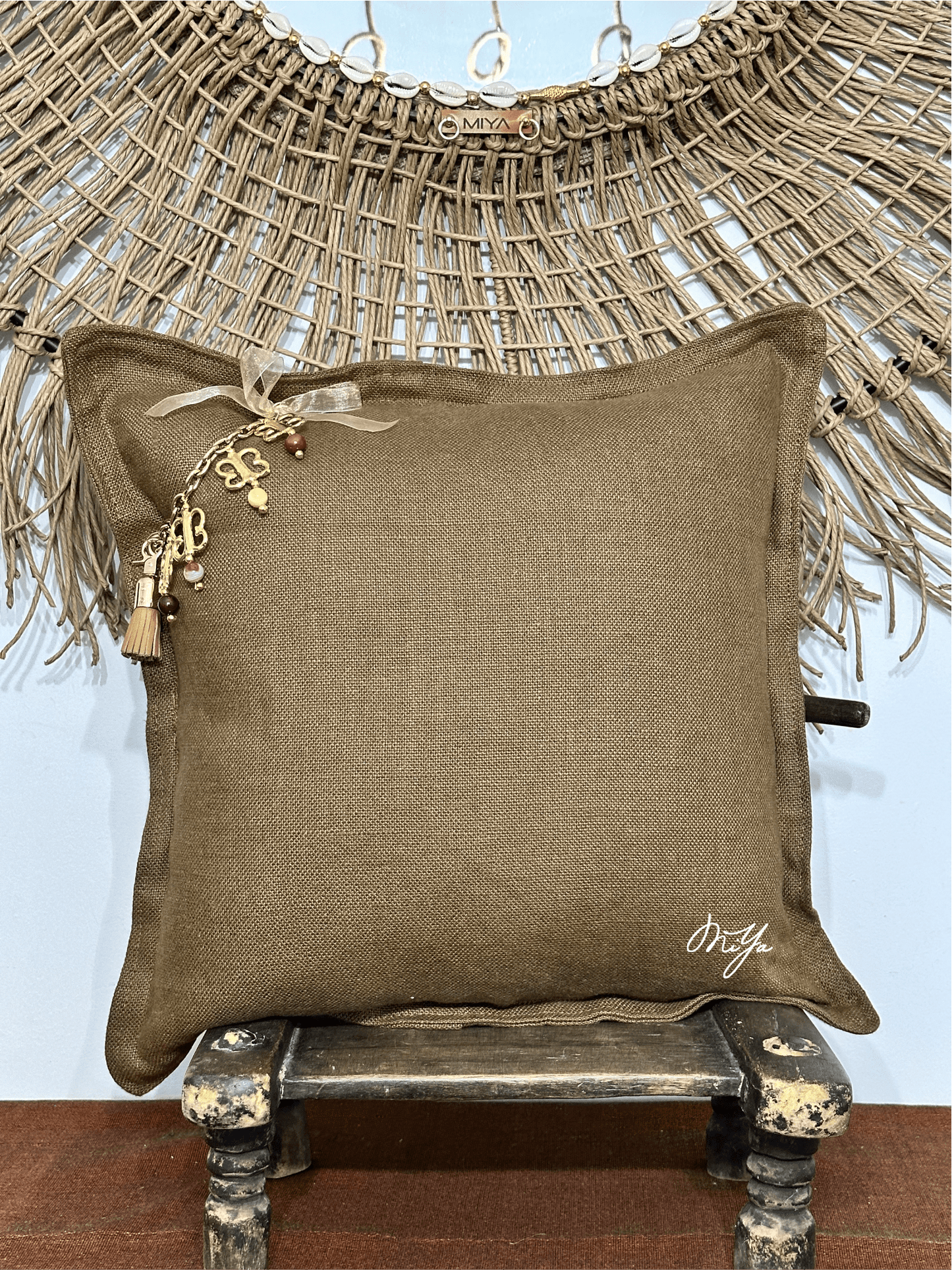 Coussin SIERRA | Les Bruns - MIYA’s Boutiques