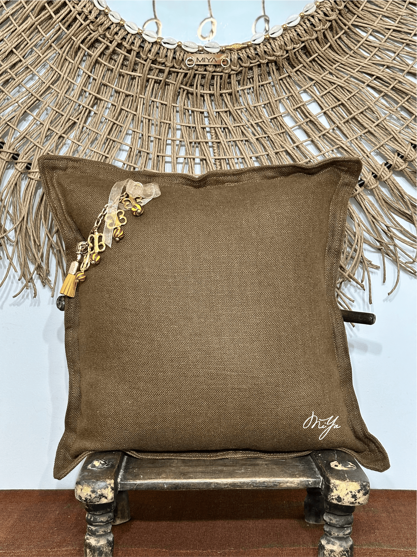 Coussin SIERRA | Les Bruns - MIYA’s Boutiques