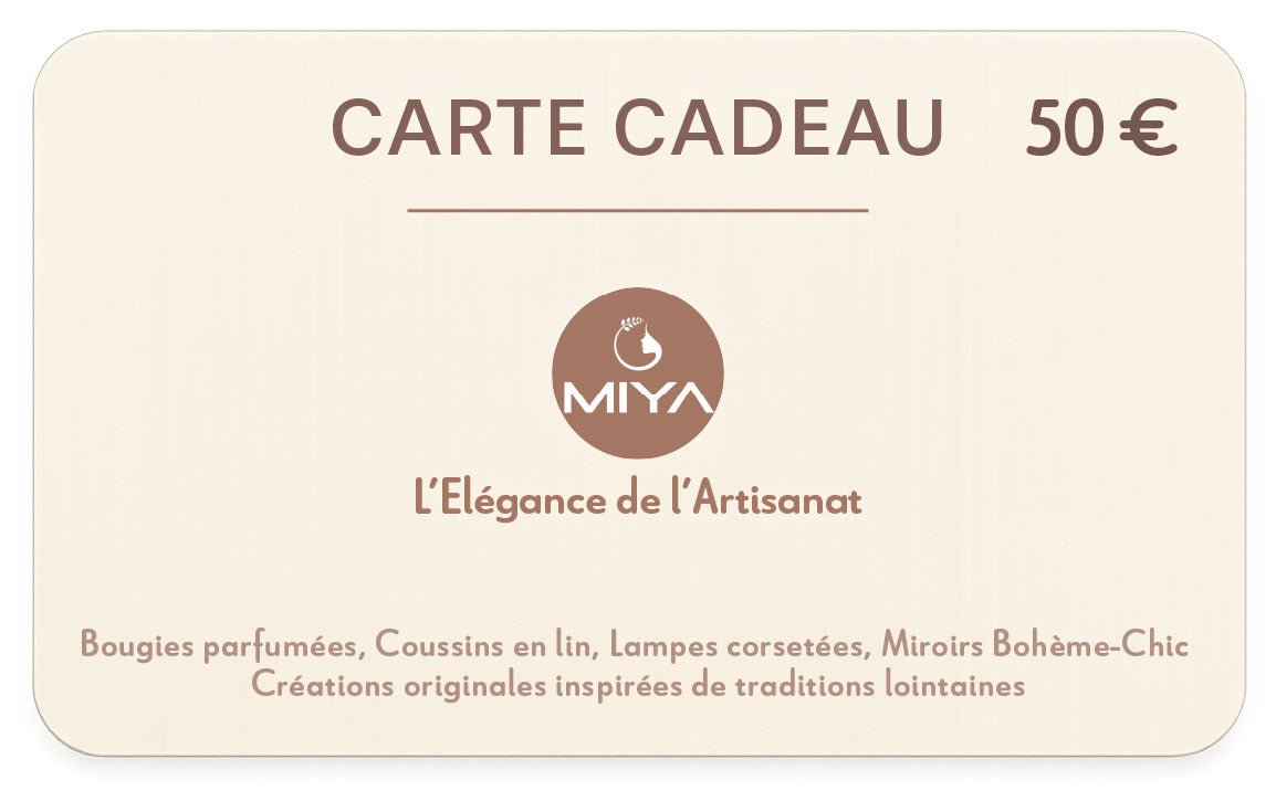 Faites plaisir avec une Carte cadeau MIYA ! - MIYA