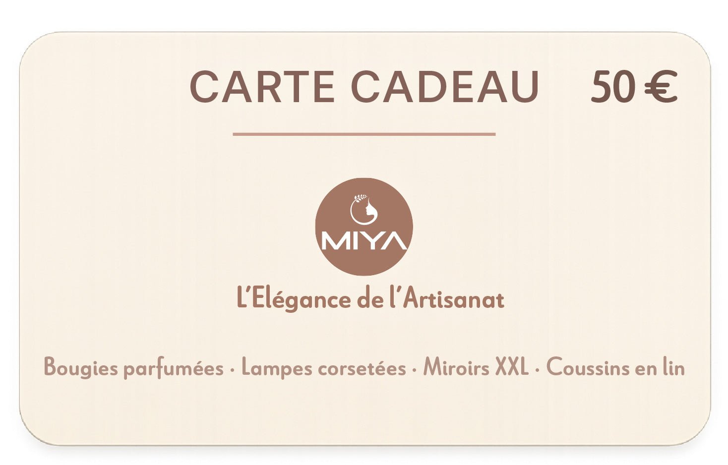Faites plaisir avec la Carte cadeau MIYA ! - MIYA