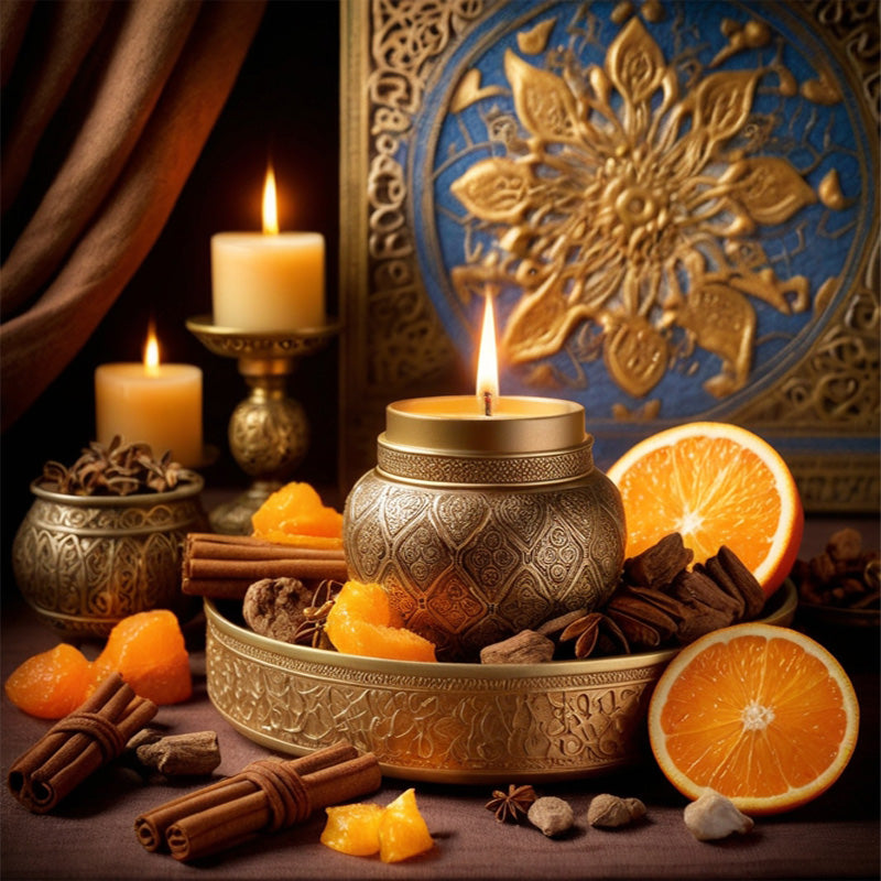 Parfum MIYA – Ambre d’Orient – notes d’ambre, cannelle et orange sanguine