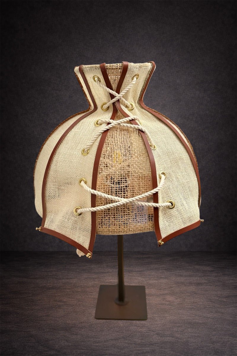 Abat - jour cloche en tissu ajouré corseté – Bohème chic | SAFIA - MIYA