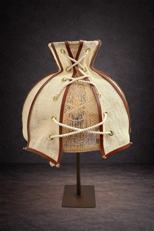 Abat - jour cloche en tissu ajouré corseté – Bohème chic | SAFIA - MIYA