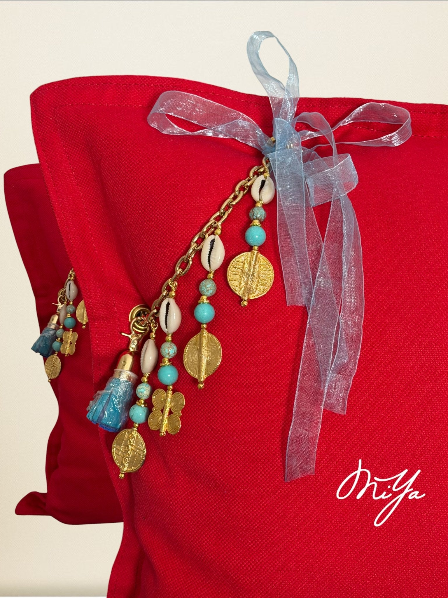 Coussin en lin rouge – décoration bohème chic | SIERRA by MIYA - MIYA