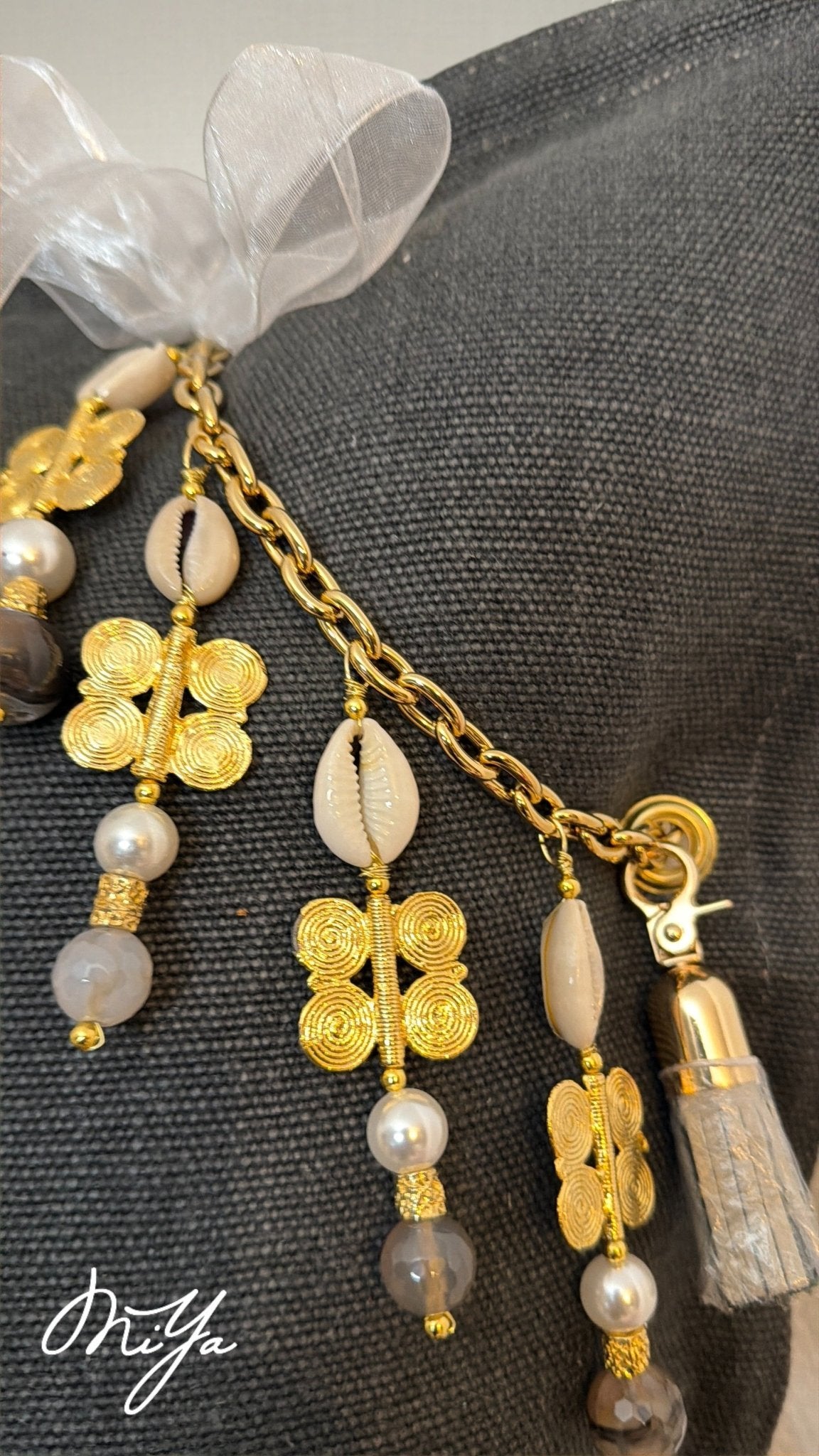 Coussin en lin gris – décoration bohème chic | SIERRA by MIYA - MIYA