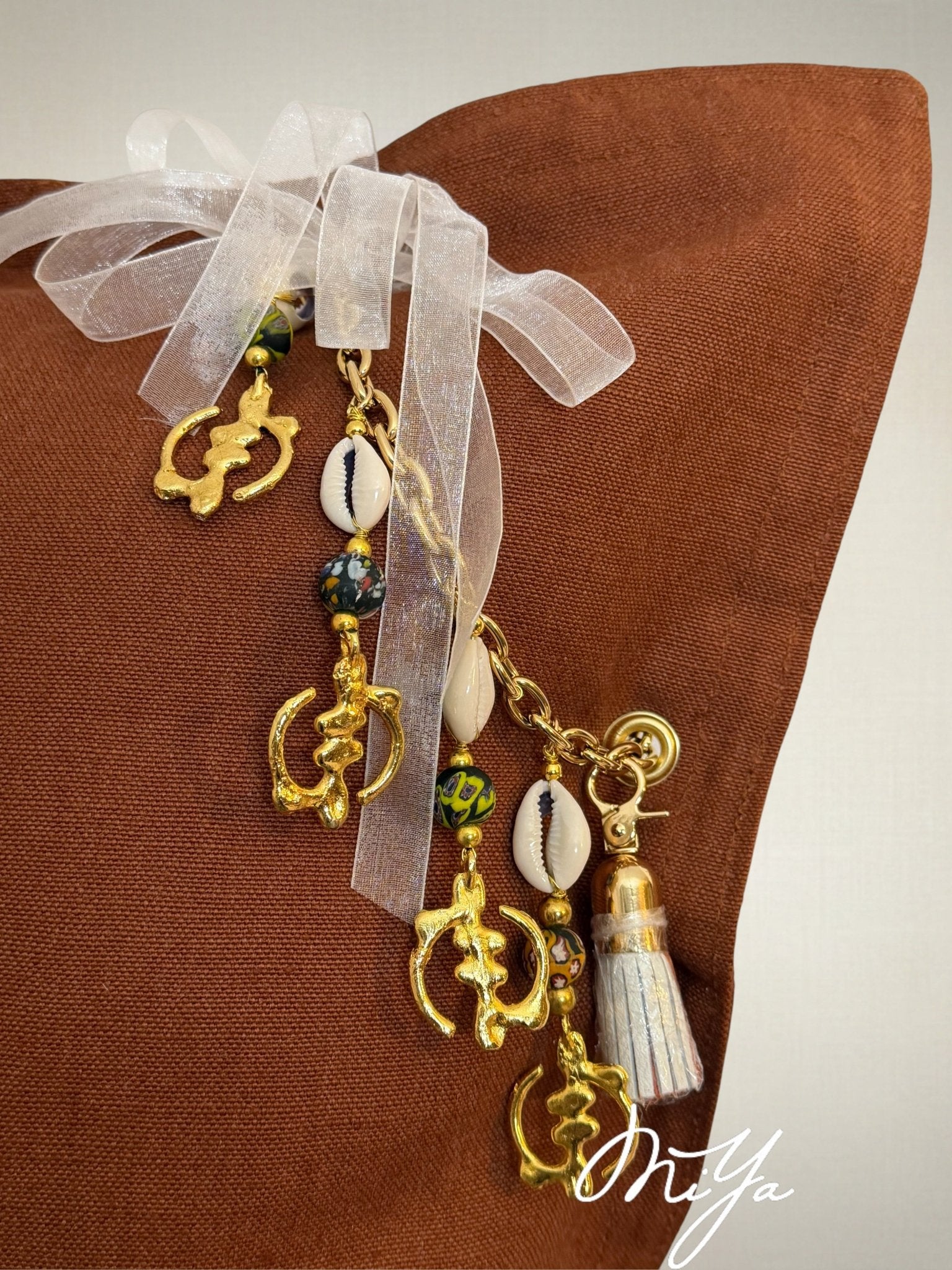 Coussin en lin marron – décoration bohème chic | SIERRA by MIYA - MIYA