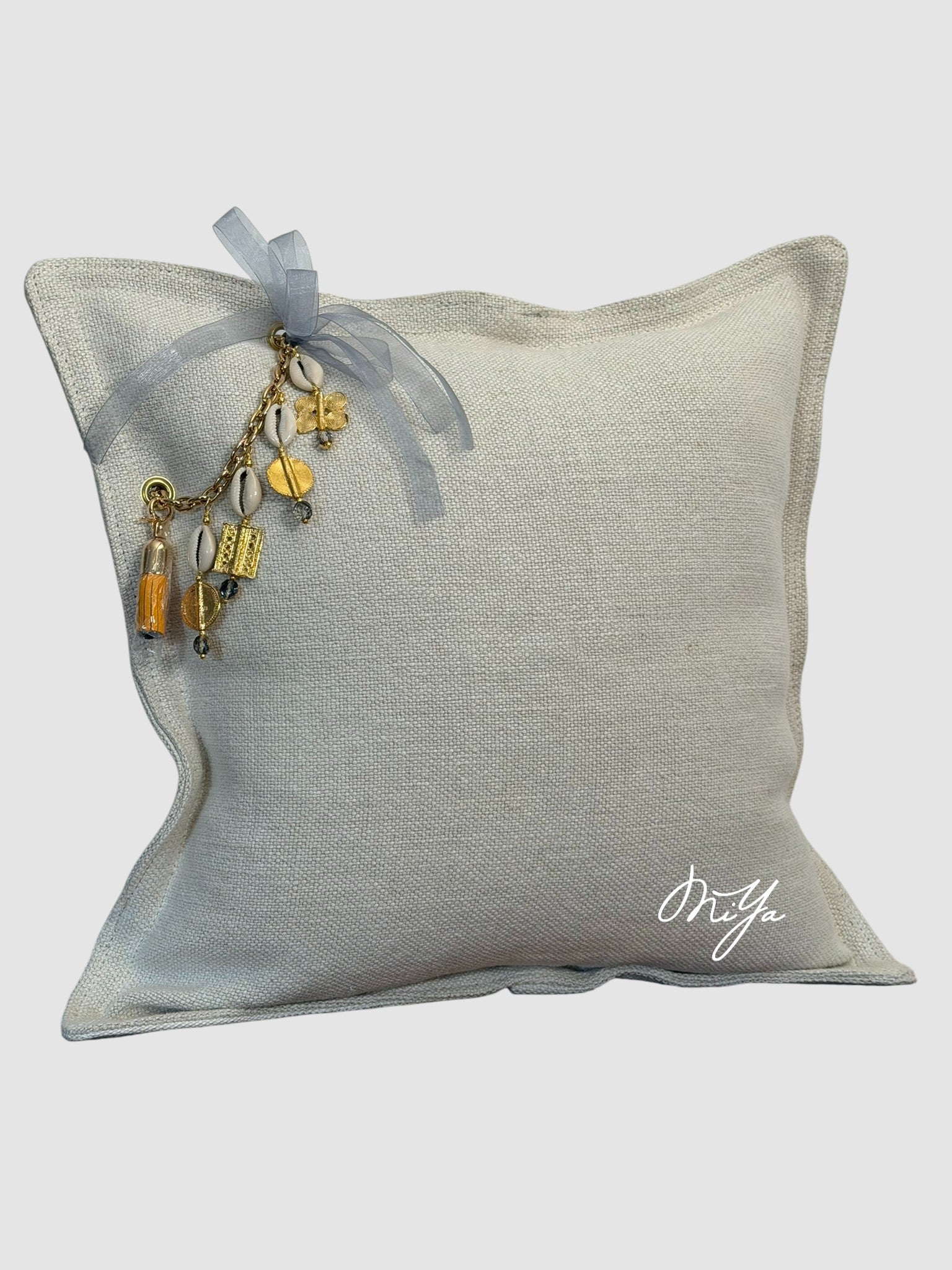 Coussin en lin écru Sierra - MIYA