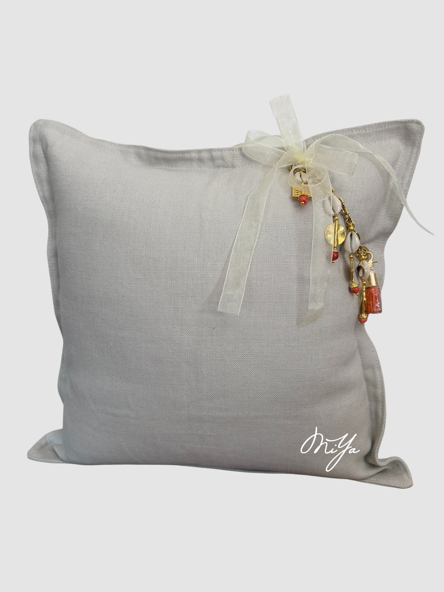 Coussin en lin écru Sierra - MIYA