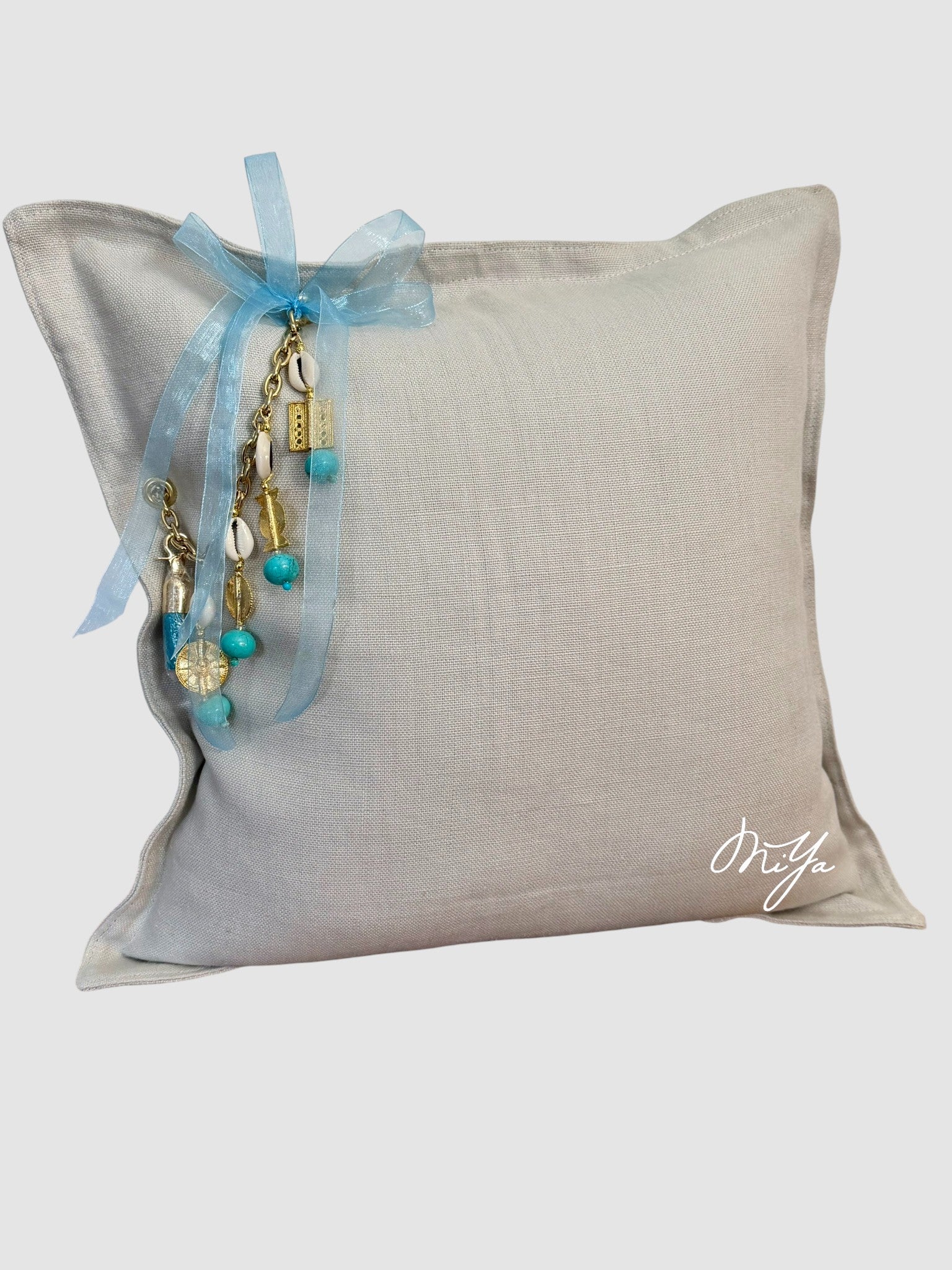 Coussin en lin écru Sierra | MIYA - MIYA