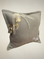 Coussin en lin gris Sierra | MIYA - MIYA
