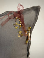 Coussin en lin gris Sierra | MIYA - MIYA