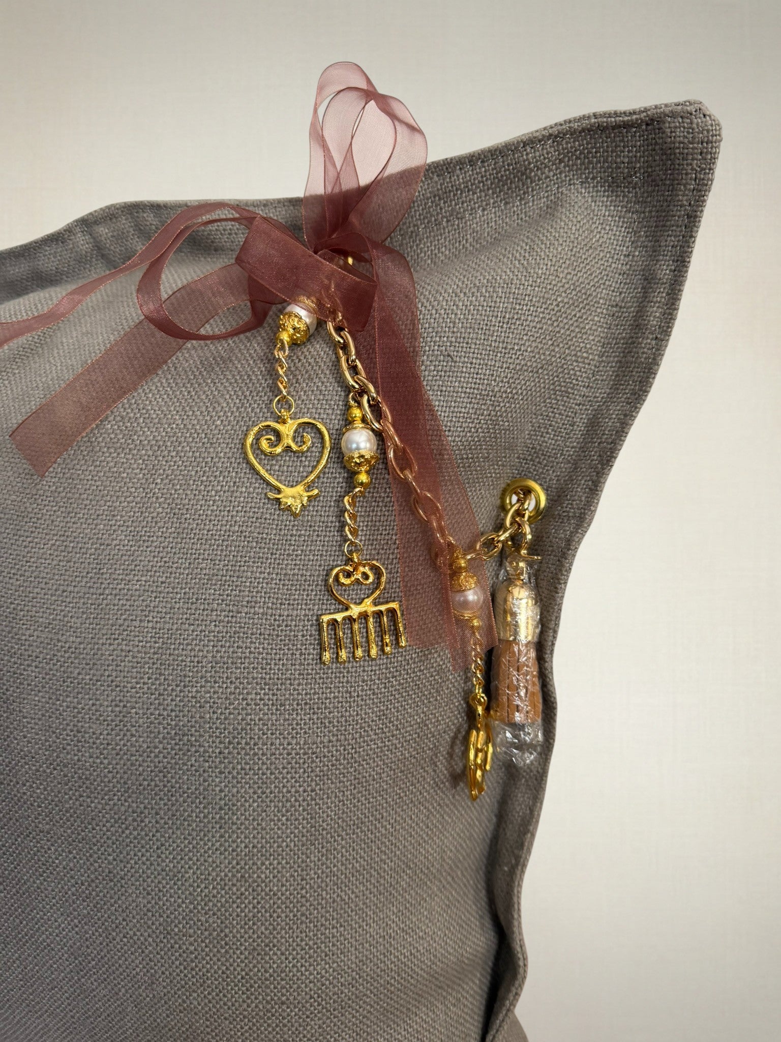 Coussin en lin gris Sierra | MIYA - MIYA