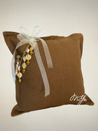 Coussin en lin marron Sierra | MIYA - MIYA