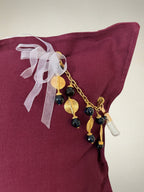 Coussin en lin prune Sierra | MIYA - MIYA