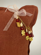 Coussin en lin rouille Sierra | MIYA - MIYA