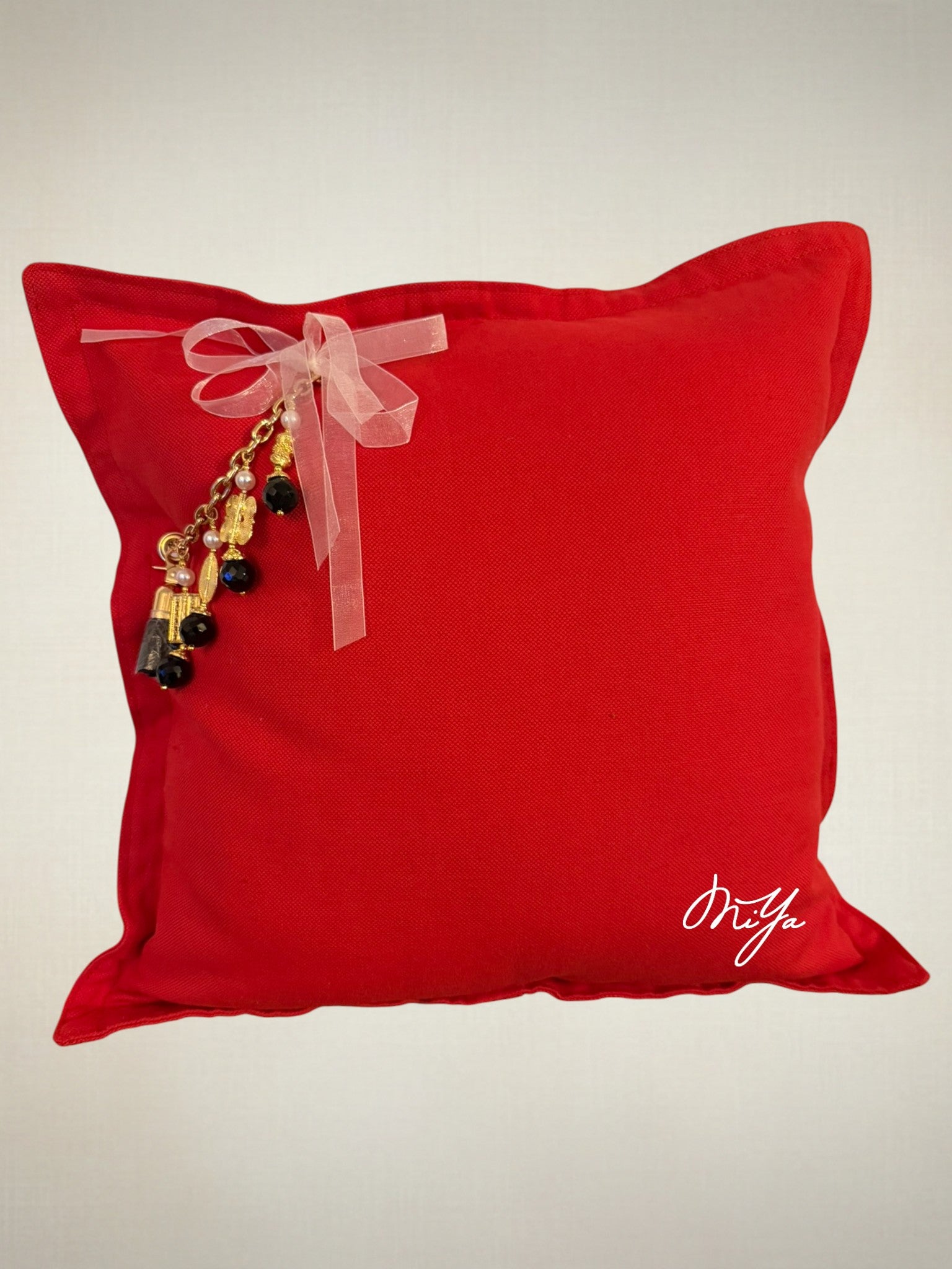 Coussin en lin rouge Sierra | MIYA - MIYA