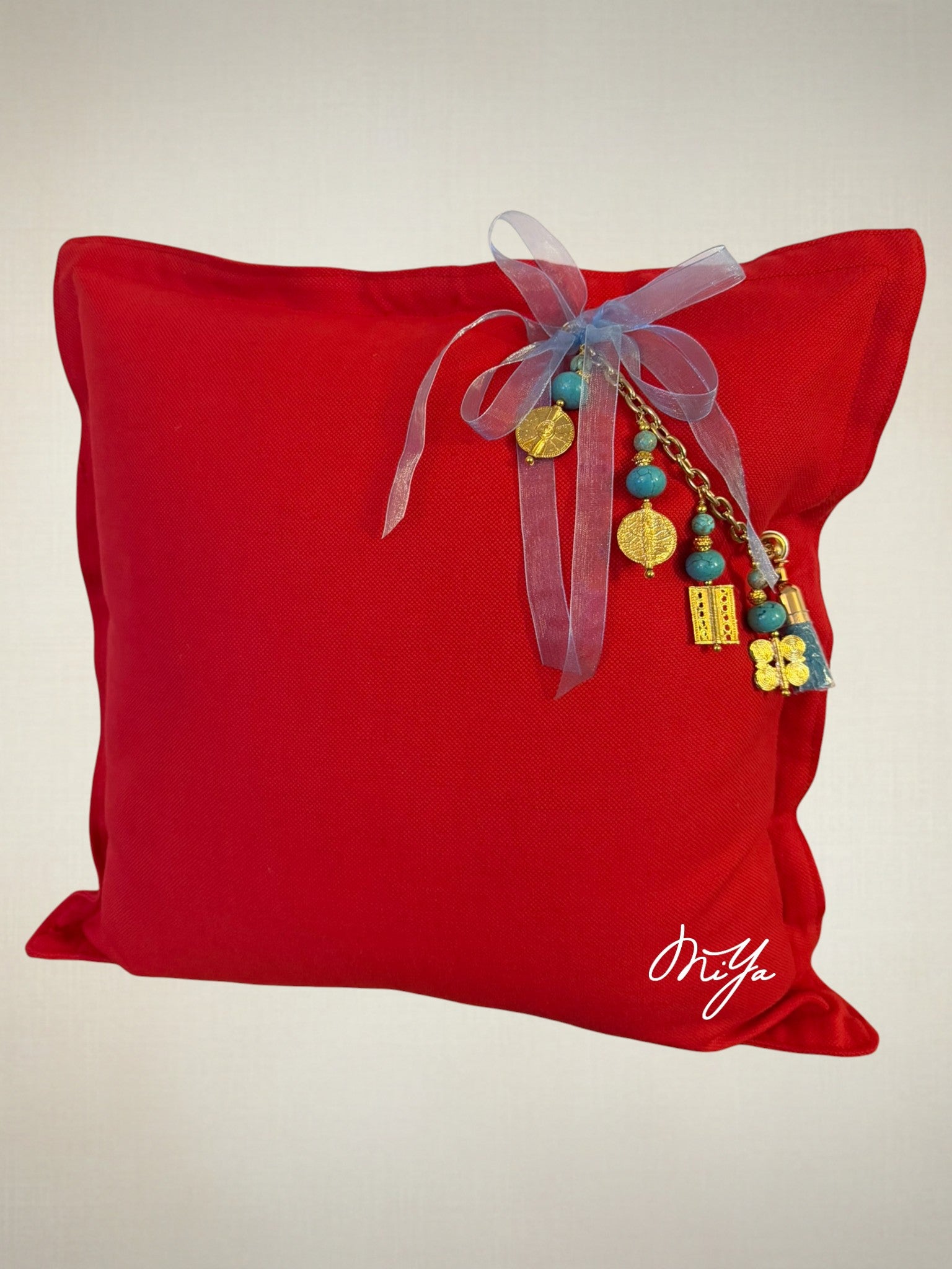 Coussin en lin rouge Sierra | MIYA - MIYA