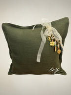 Coussin en lin vert Sierra | MIYA - MIYA
