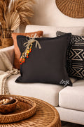 Coussin en lin noir Sierra | MIYA - MIYA