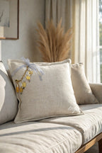 Coussin en lin écru Sierra - MIYA