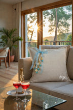 Coussin en lin écru Sierra | MIYA - MIYA