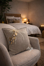 Coussin en lin gris Sierra | MIYA - MIYA