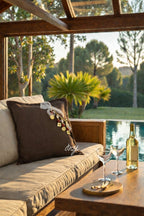 Coussin en lin marron Sierra | MIYA - MIYA