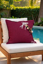 Coussin en lin prune Sierra | MIYA - MIYA