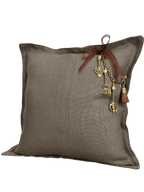 Coussin en lin khaki Sierra 50x50 | MIYA - MIYA