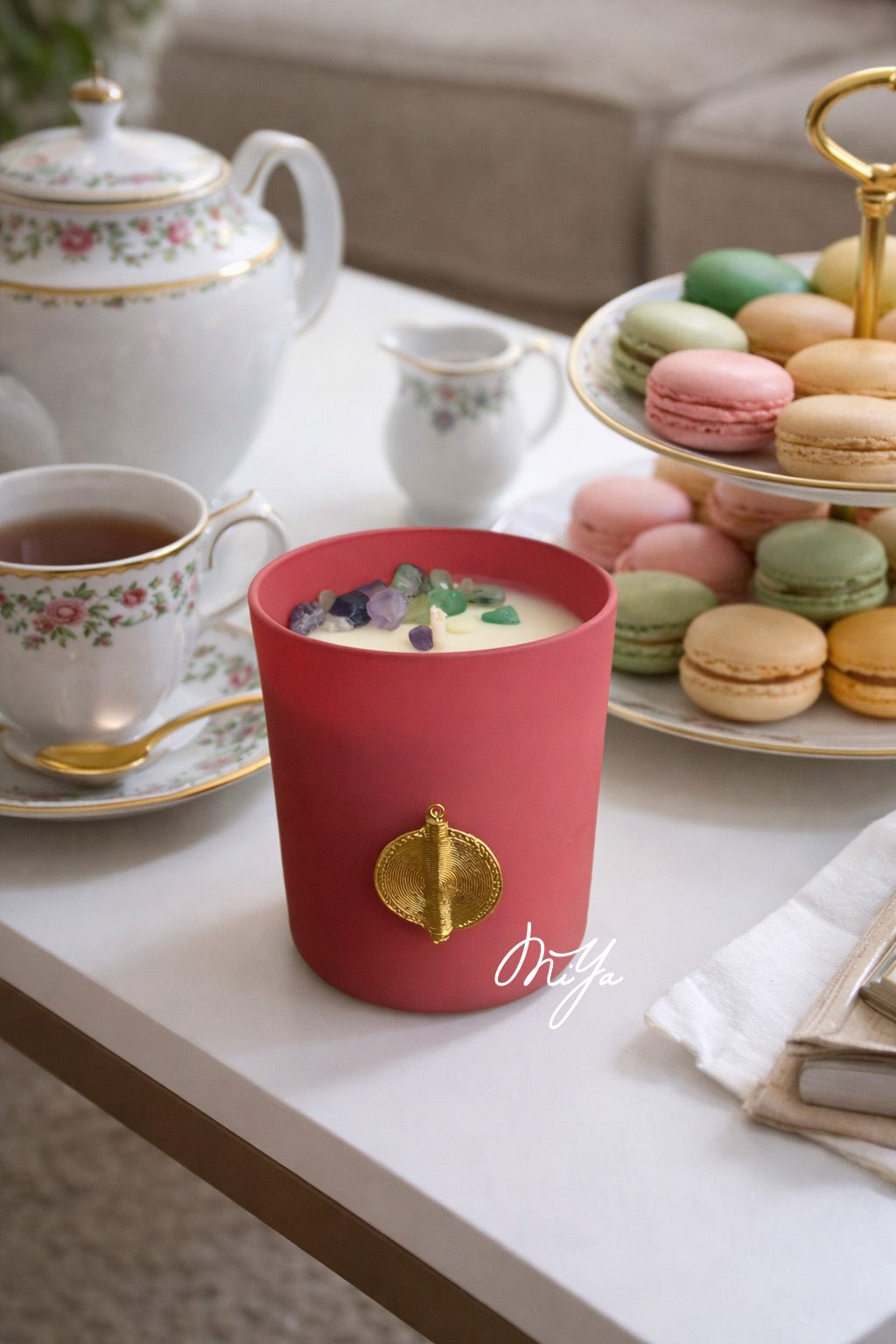 Bougie parfumée Framboise - Nude Essence - MIYA