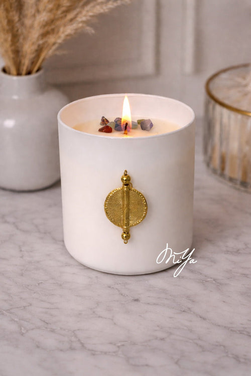 Bougie parfumée Blanc - Nude Essence - MIYA