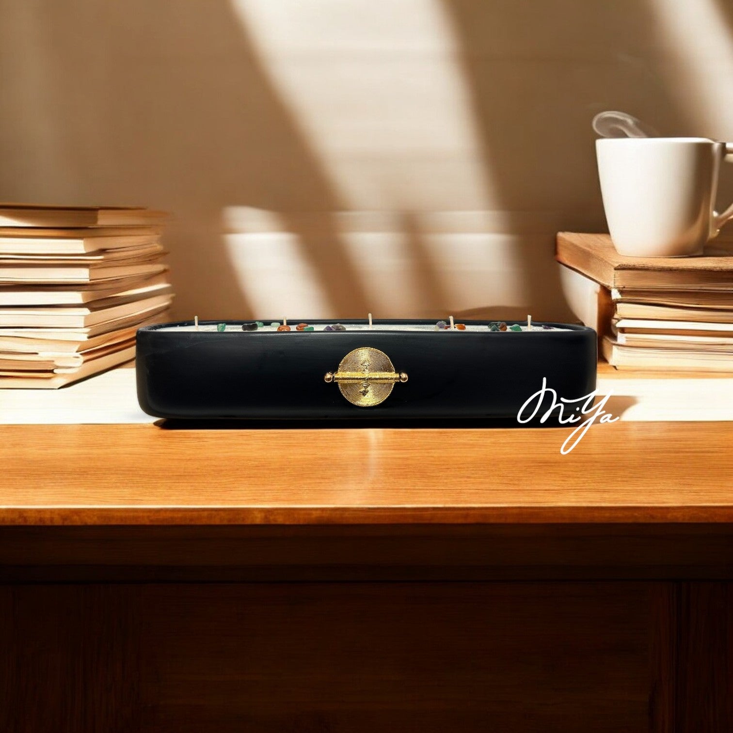 Bougie BÛCHE ~1,8 kg | Noir - MIYA’s BOUTIQUES