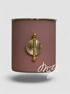 Bougie parfumée NUDE ESSENCE artisanale, épurée avec parfum délicat et médaillon Baoulé | MIYA