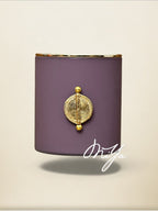 Bougie parfumée artisanale MIYA Nude Harmony Prune à la cire naturelle de soja  avec poids Baoulé  | MIYA