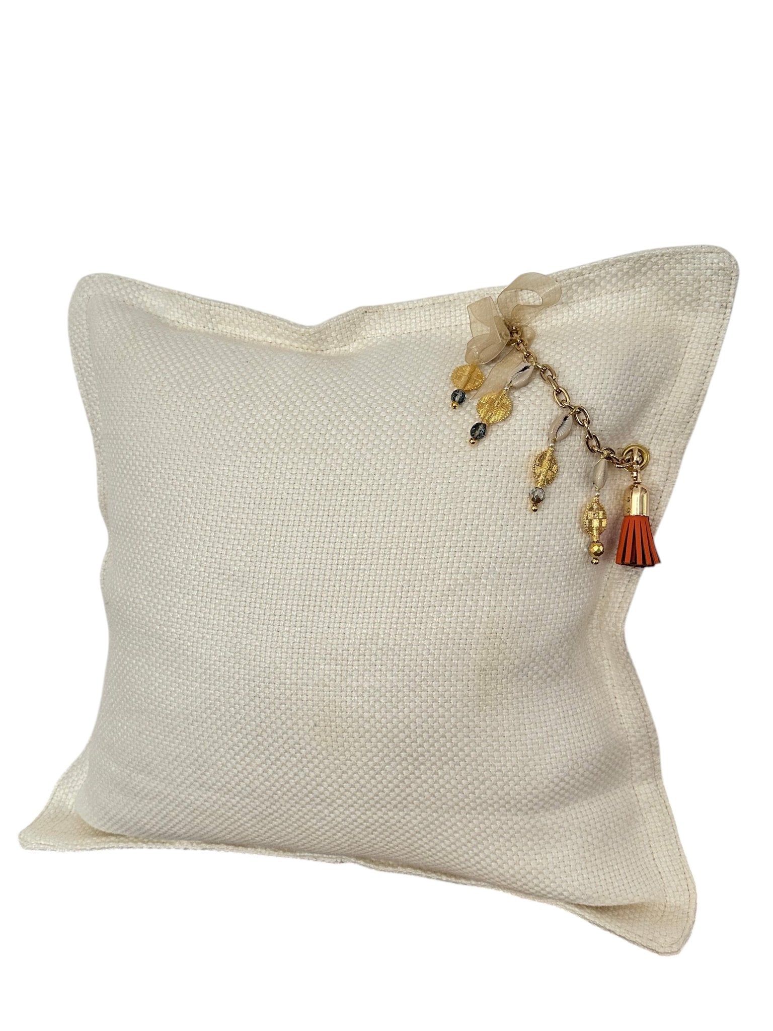 Coussin en lin SIERRA | Les Blancs - MIYA’s Boutiques