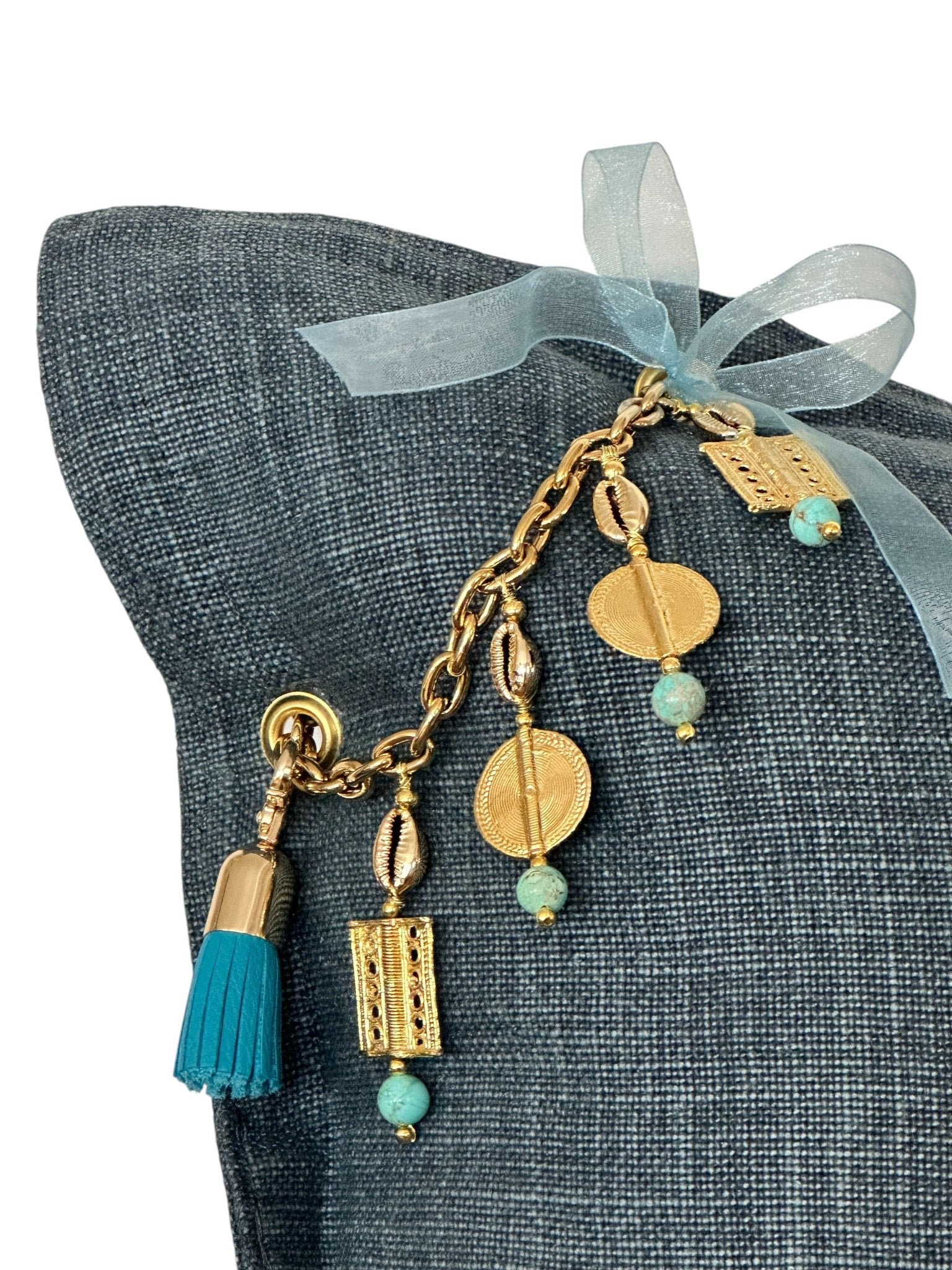 Coussin en lin SIERRA | Les Bleus - MIYA’s Boutiques