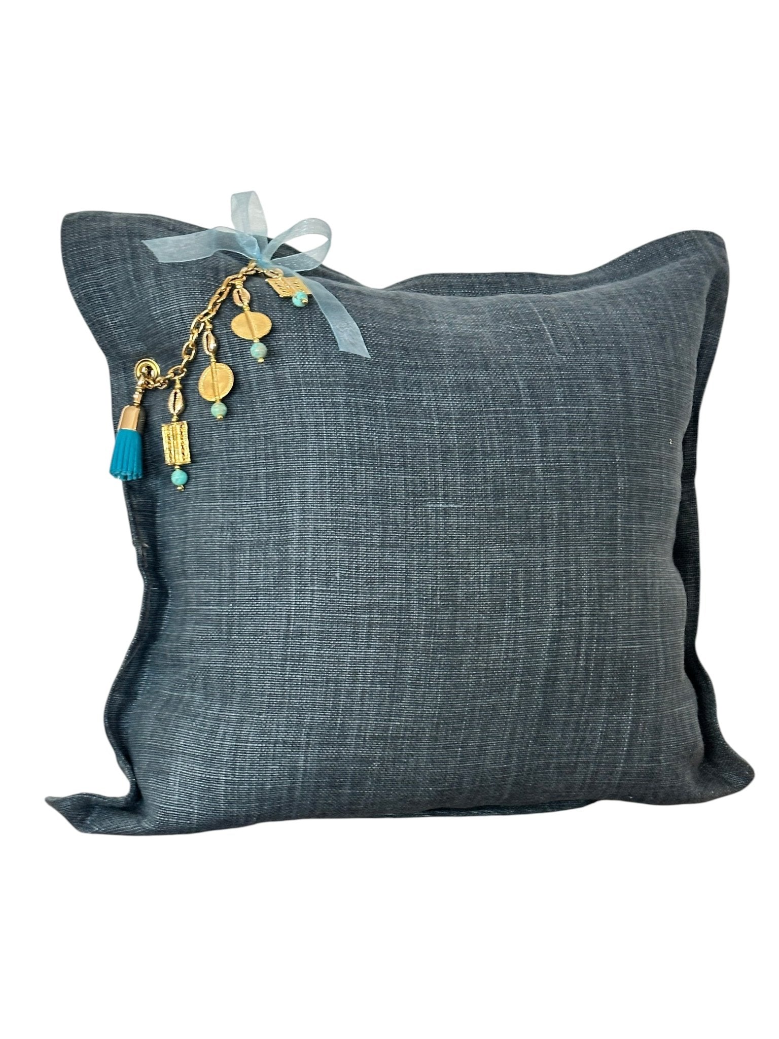 Coussin en lin SIERRA | Les Bleus - MIYA’s Boutiques