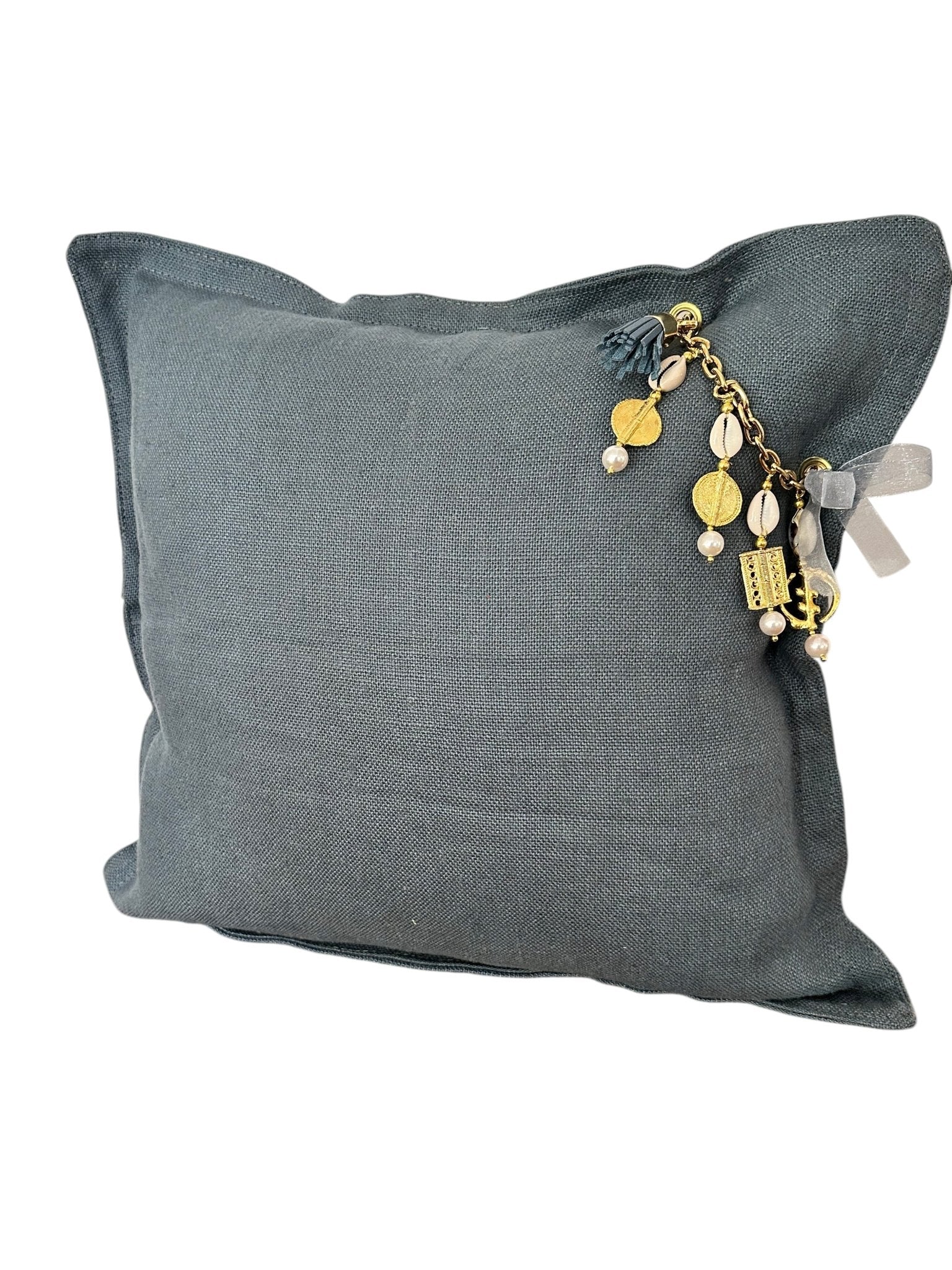 Coussin en lin SIERRA | Les Bleus - MIYA’s Boutiques