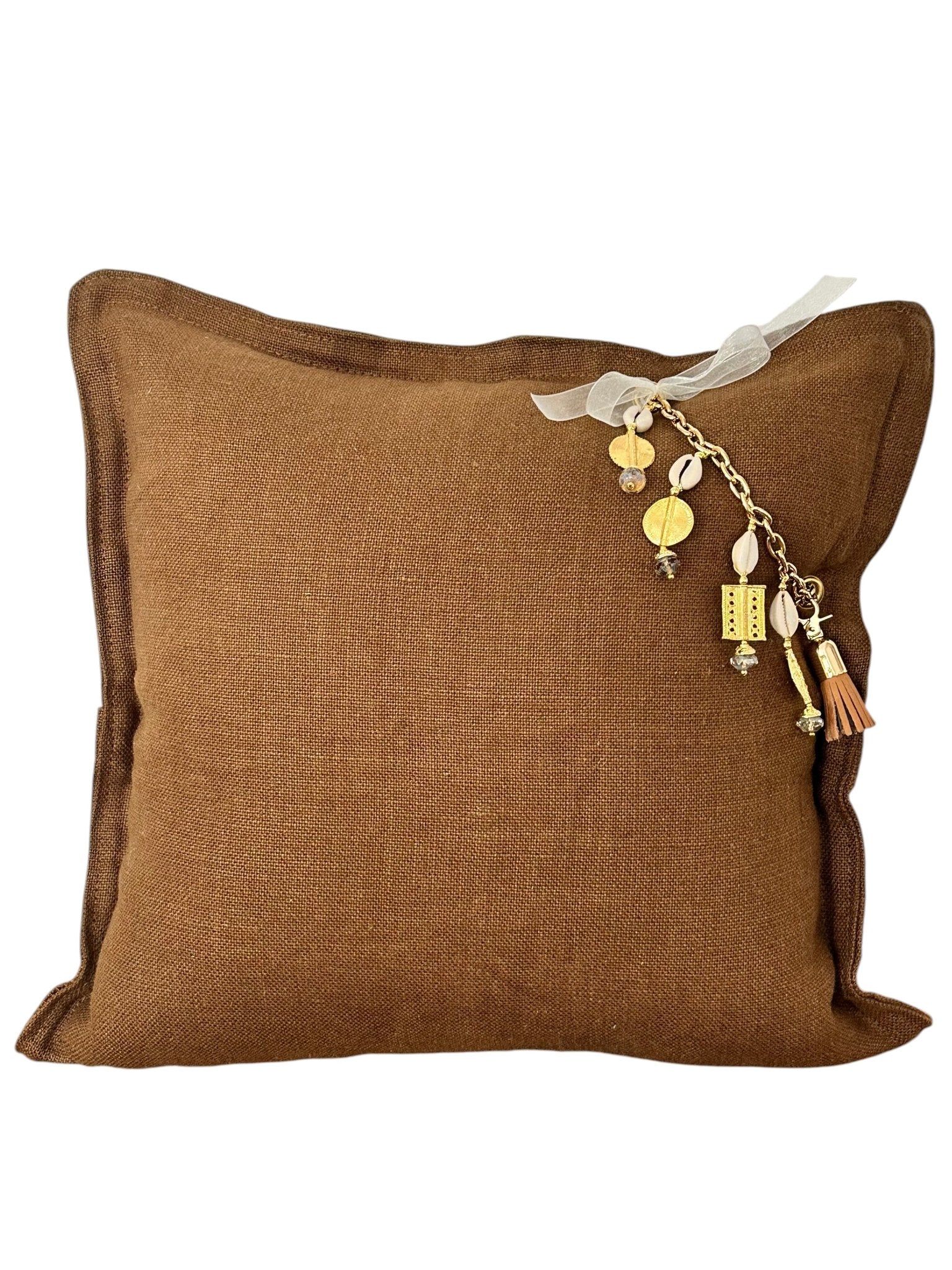 Coussin en lin SIERRA | Les Bruns - MIYA’s Boutiques