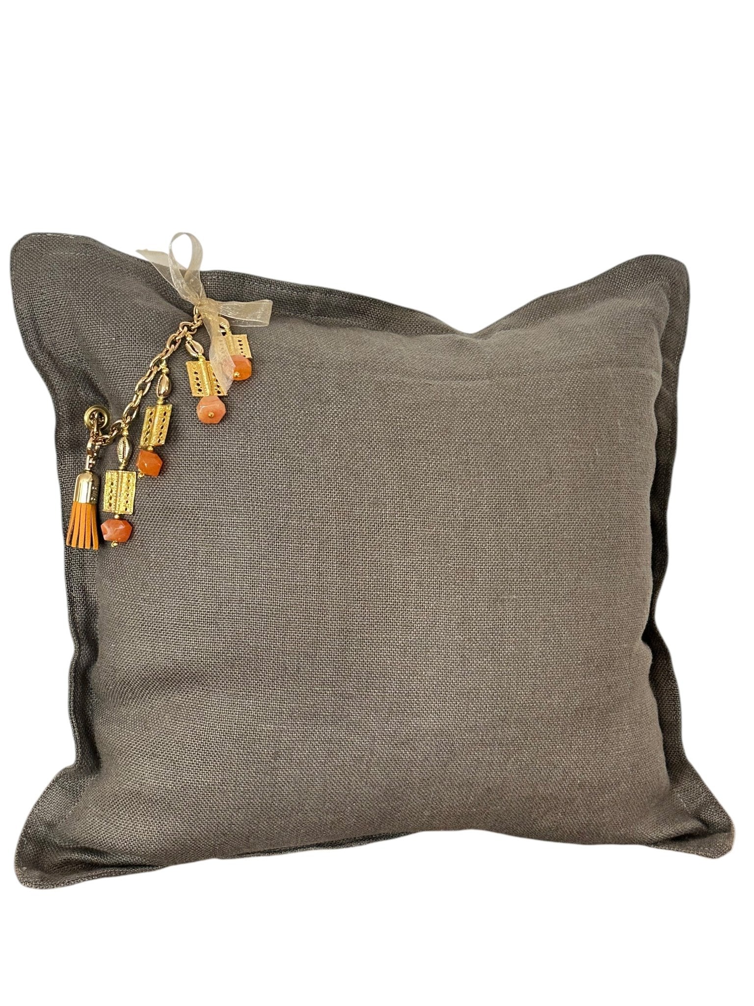 Coussin en lin SIERRA | Les Gris - MIYA’s Boutiques