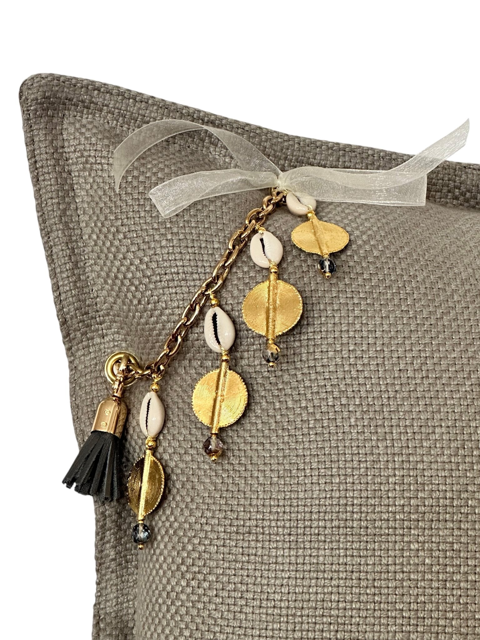 Coussin en lin SIERRA | Les Gris - MIYA’s Boutiques