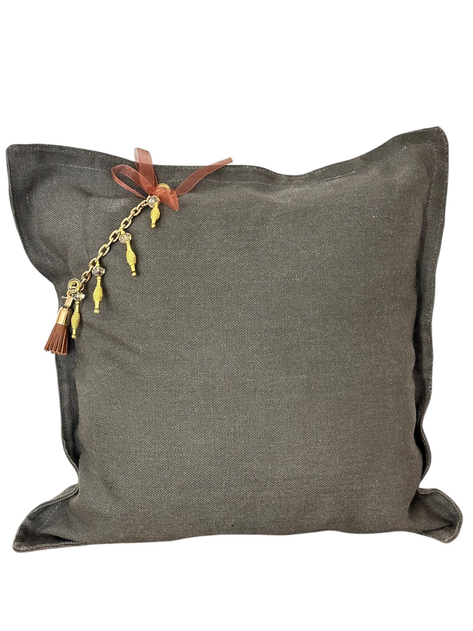 Coussin en lin SIERRA | Les Gris - MIYA’s Boutiques