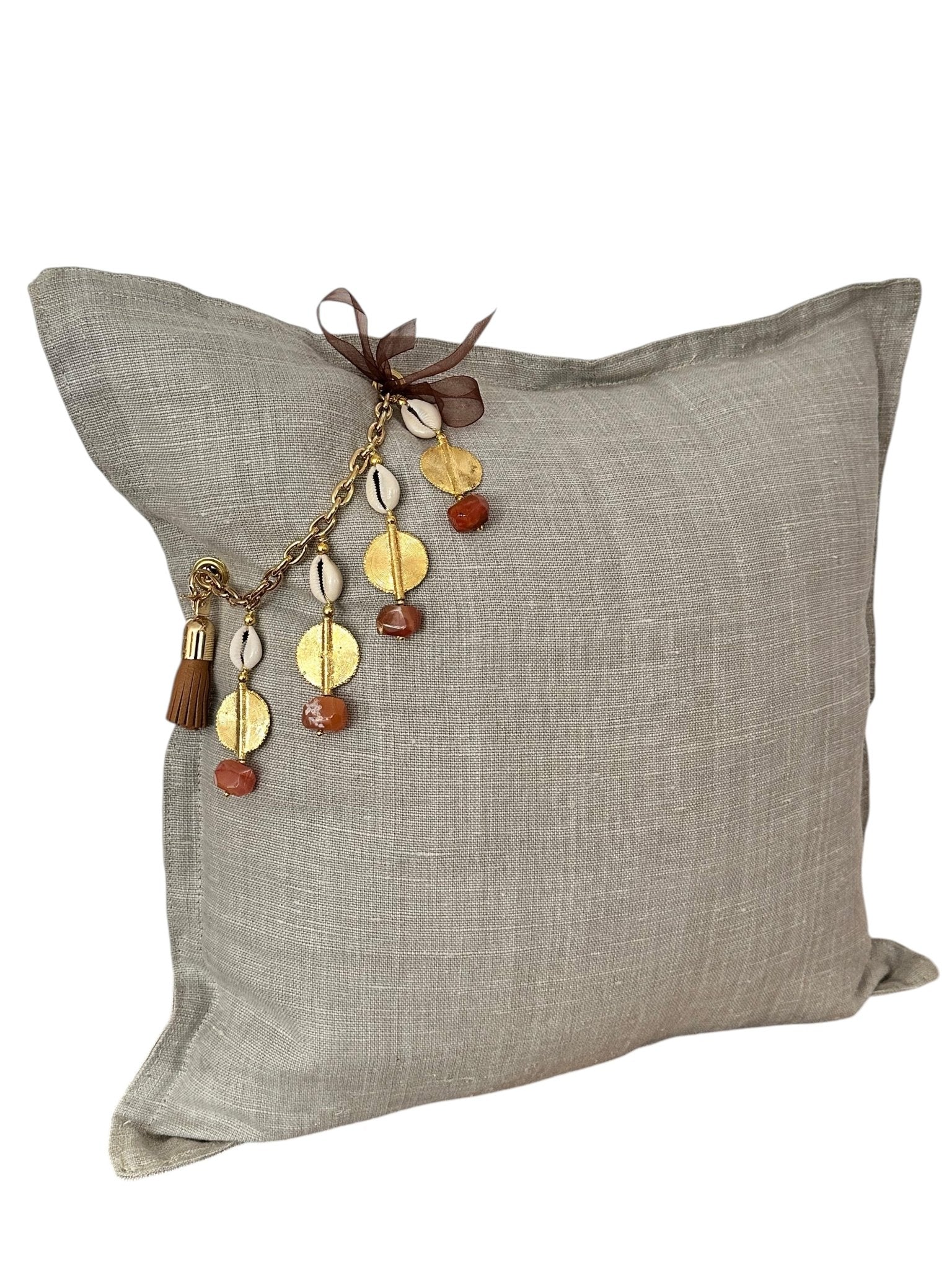 Coussin en lin SIERRA | Les Gris - MIYA’s Boutiques