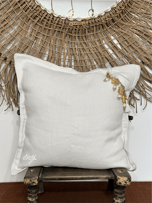 Coussin SIERRA | Les Blancs - MIYA’s Boutiques