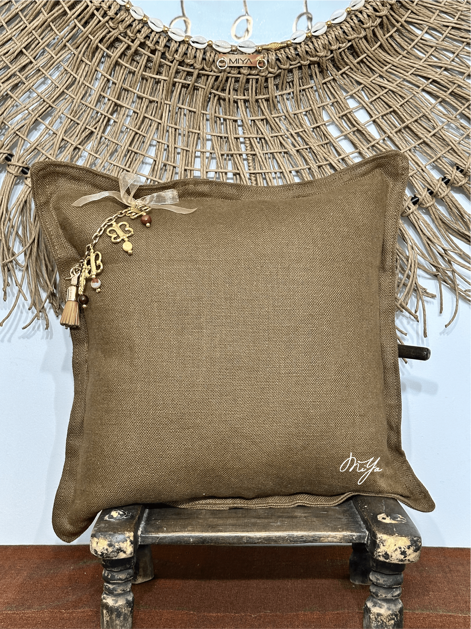 Coussin SIERRA | Les Bruns - MIYA’s Boutiques