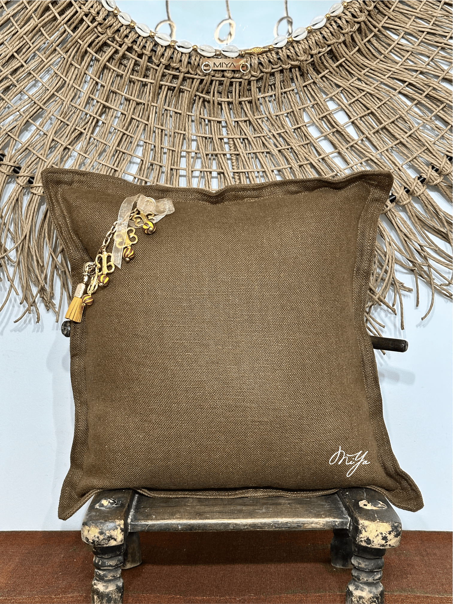Coussin SIERRA | Les Bruns - MIYA’s Boutiques