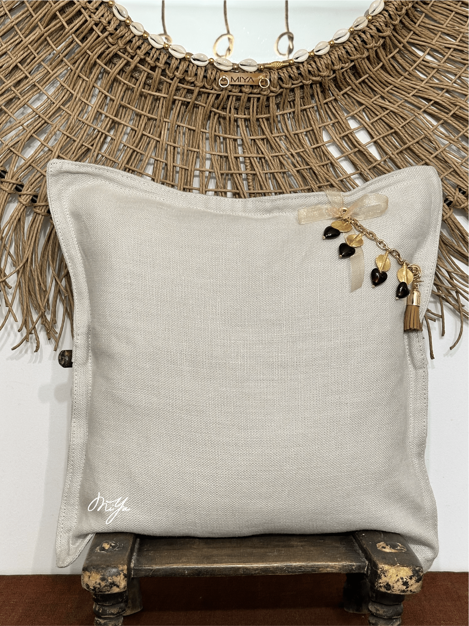 Coussin SIERRA | Les Ecrus - MIYA’s Boutiques