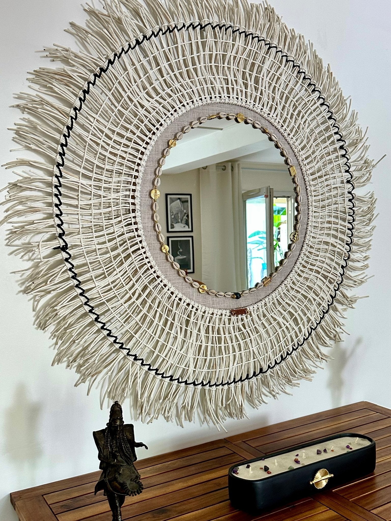 Miroir | Oriane Ebène - décoration murale bohème chic - MIYA’s Boutiques