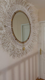 Ophelia Round Mirror - Handmade Wall Decoration | MIYA